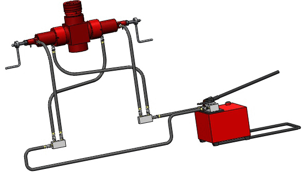 Preventer with hydraulic drive PD-65×35, PD-80×35