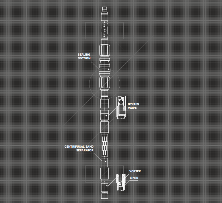 SAND ANCHOR WITH BYPASS VALVE